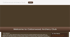 Desktop Screenshot of cottonwoodarcheryclub.com